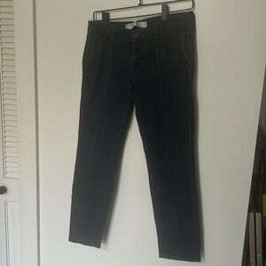 Skinny fit straight leg cropped